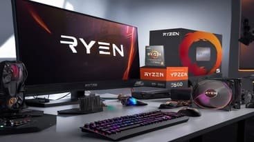 magen del procesador AMD Ryzen 5 3600, CPU de 6 núcleos y 12 hilos ideal para gaming, edición de video y productividad, que destaca por su alta eficiencia y rendimiento multitarea.